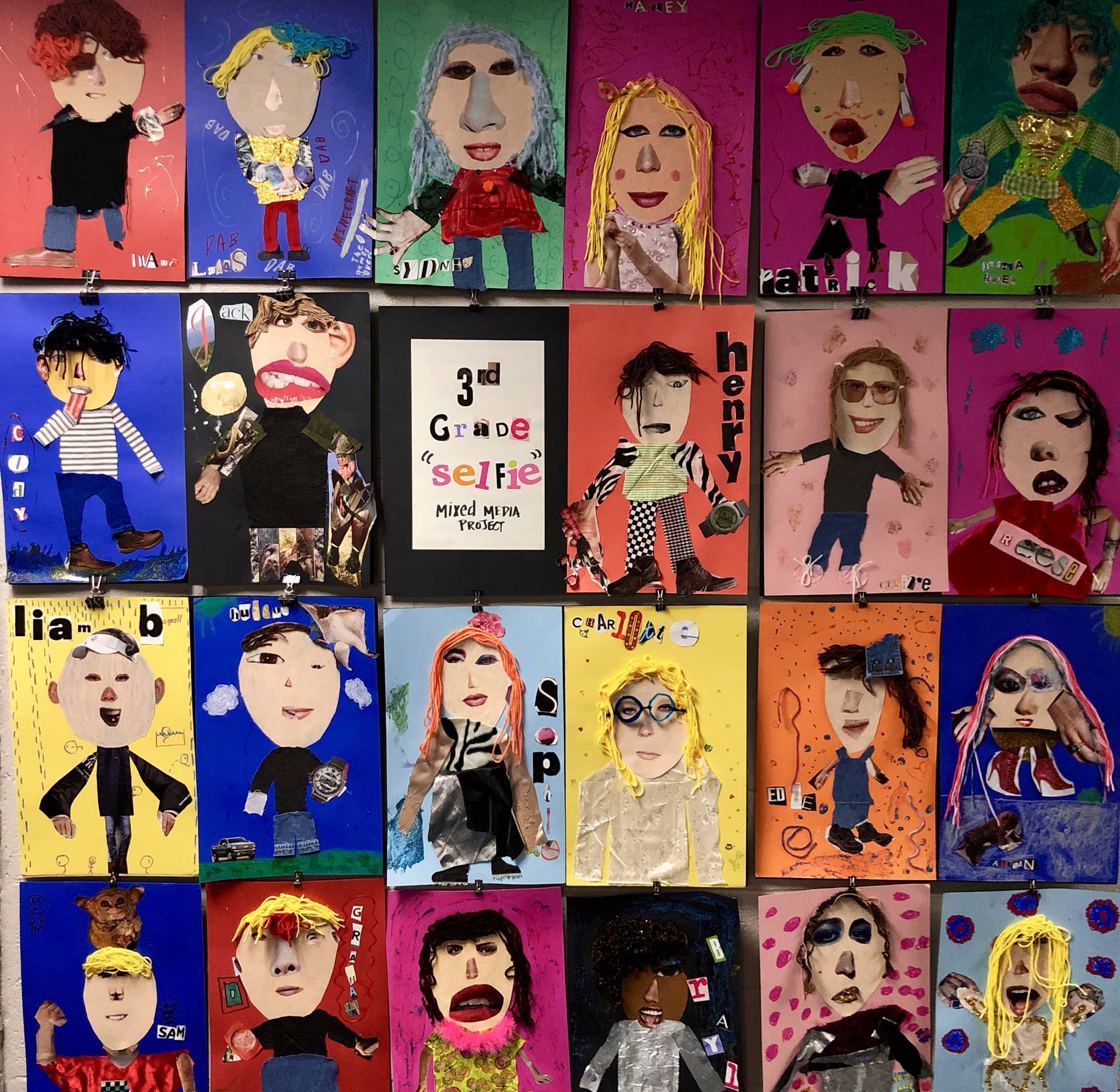 3rd grade selfies