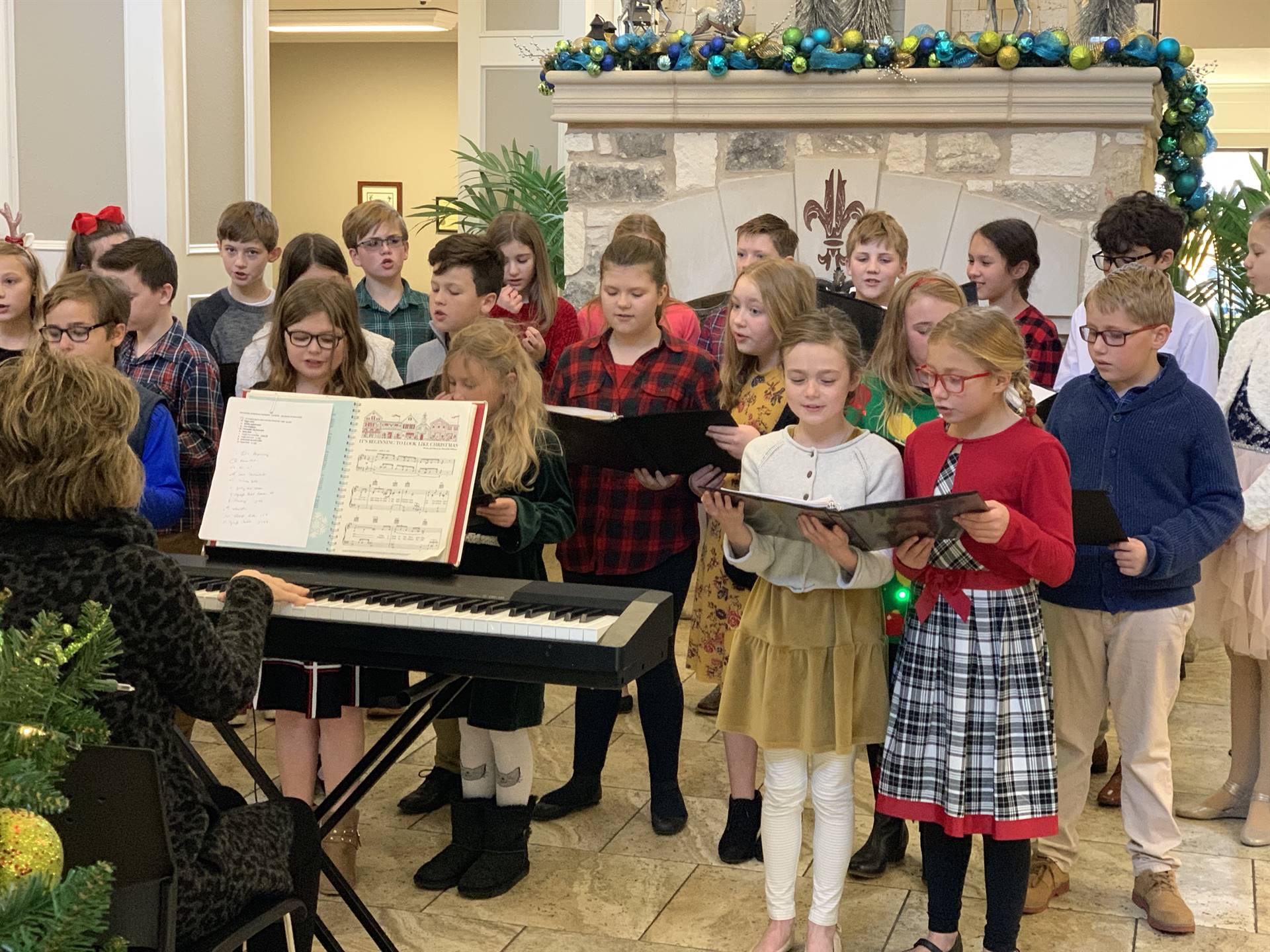 singing at the nursing home