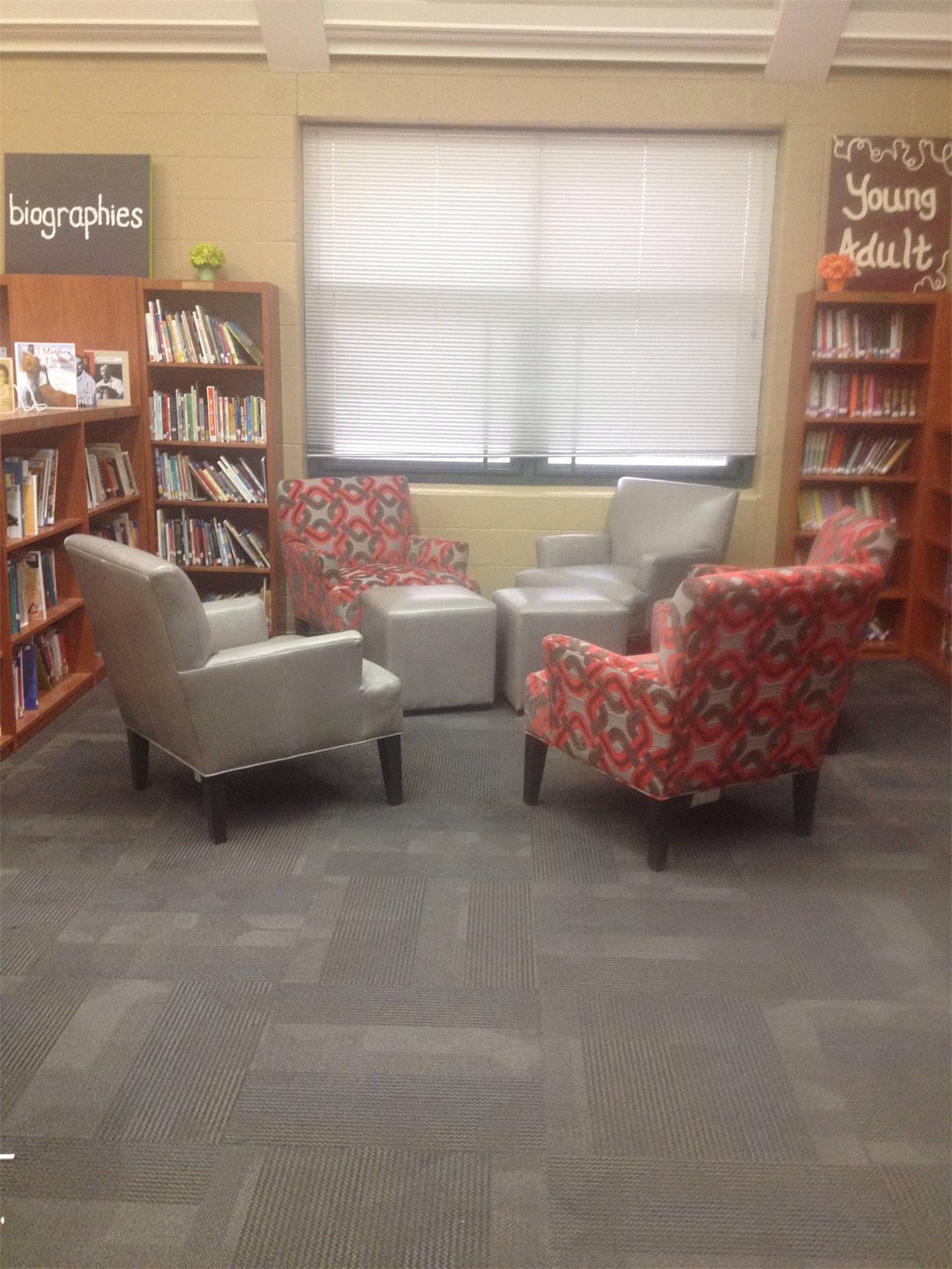 chairs in the library